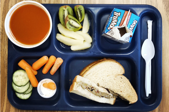 school lunch illustration