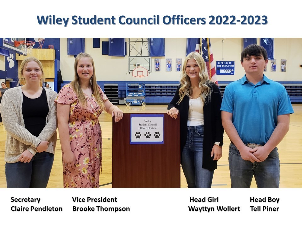 2022-2023 Student Council Officers